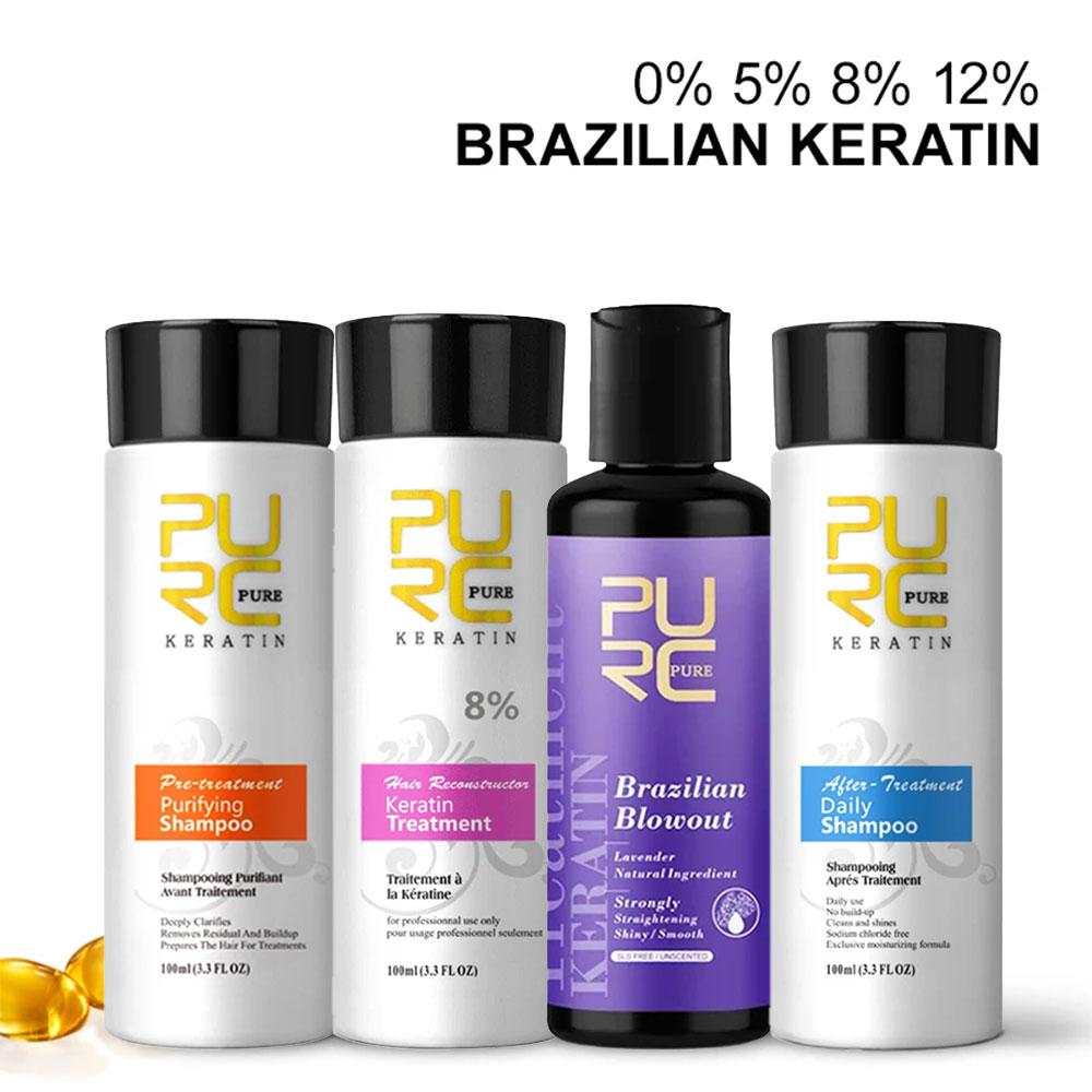 Hair Care Dupes - PURC 케라틴 트리트먼트 샴푸 컨디셔너 헤어