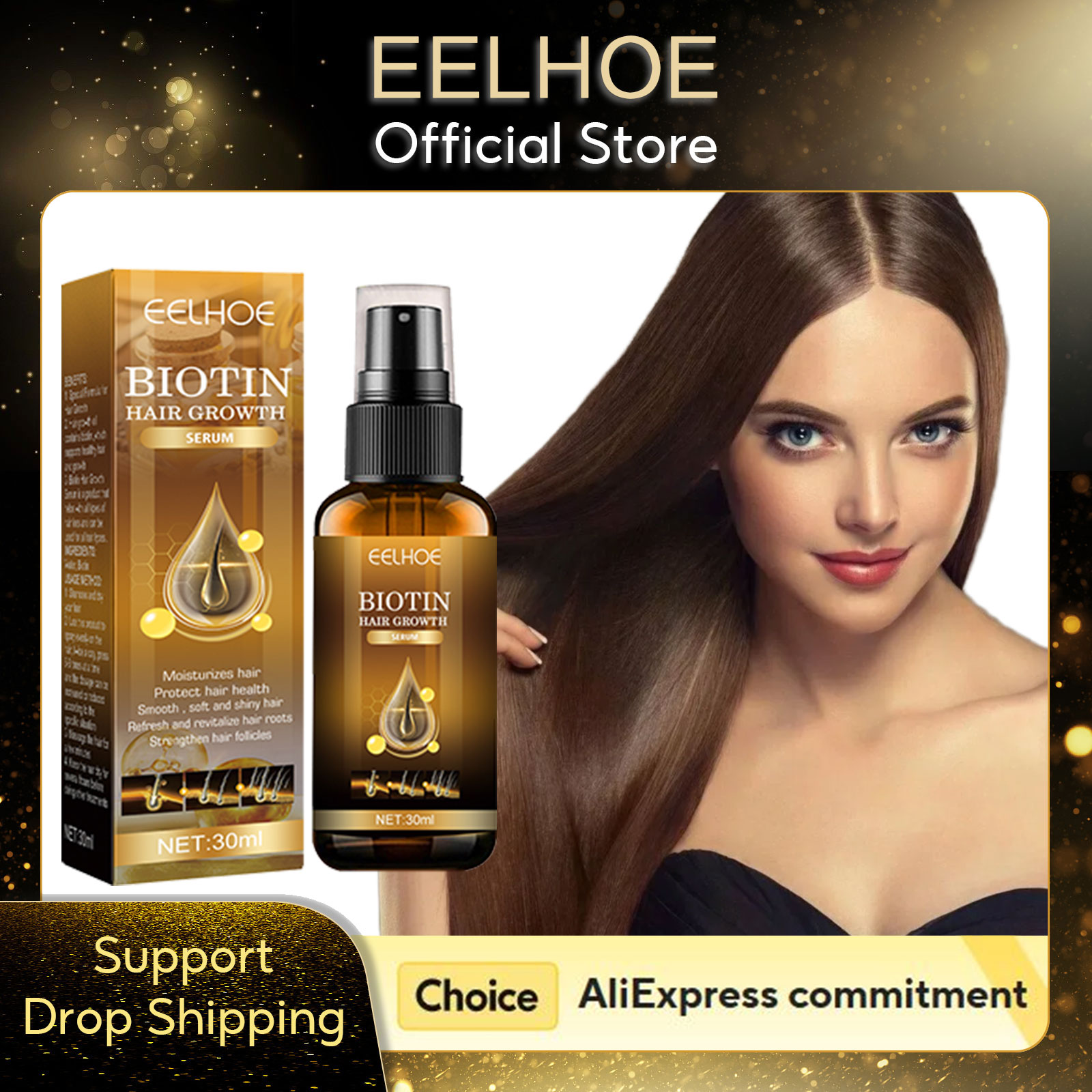 Hair Care Natural Products - EELHOE 비오틴 모발 성장 세럼 재성장