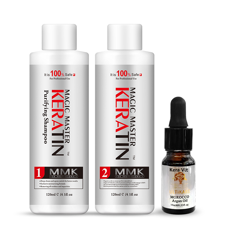 Keratin Treatment Set - 포르말린 없는 전문 케라틴 코코넛 냄새,