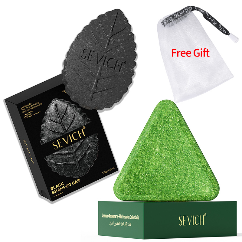 Hair Care Natural Products - 세비치 블랙 헤어 비누, 흑채화 비누,