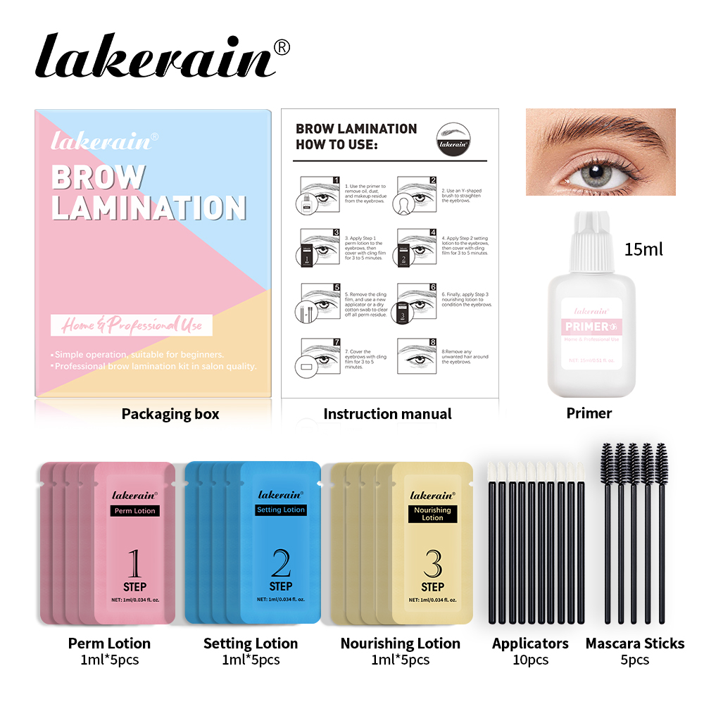 초보자를 위한 새로운 전문 눈썹 펌 세트, 풍성하고 촘 - Keratin Treatment Set 리뷰 및 가격