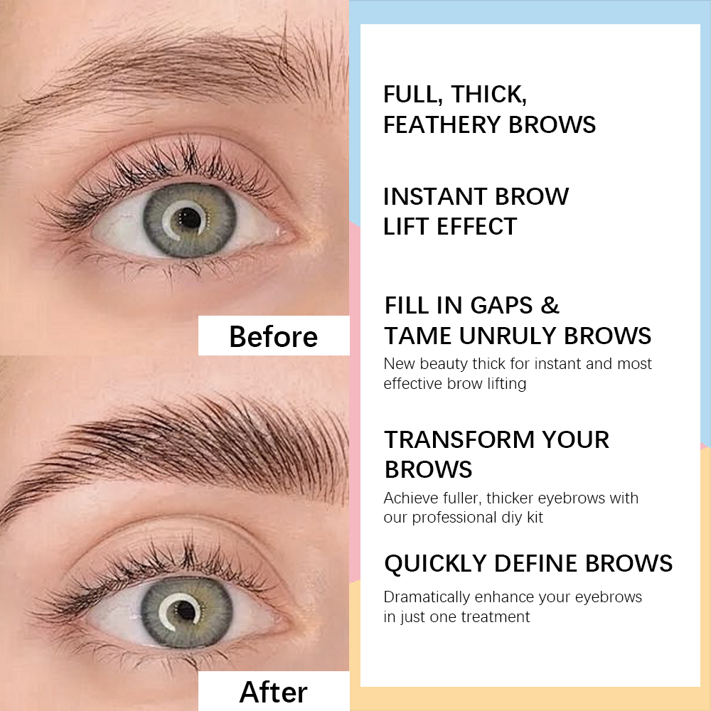 초보자를 위한 새로운 전문 눈썹 펌 세트, 풍성하고 촘 - Keratin Treatment Set 리뷰 및 가격