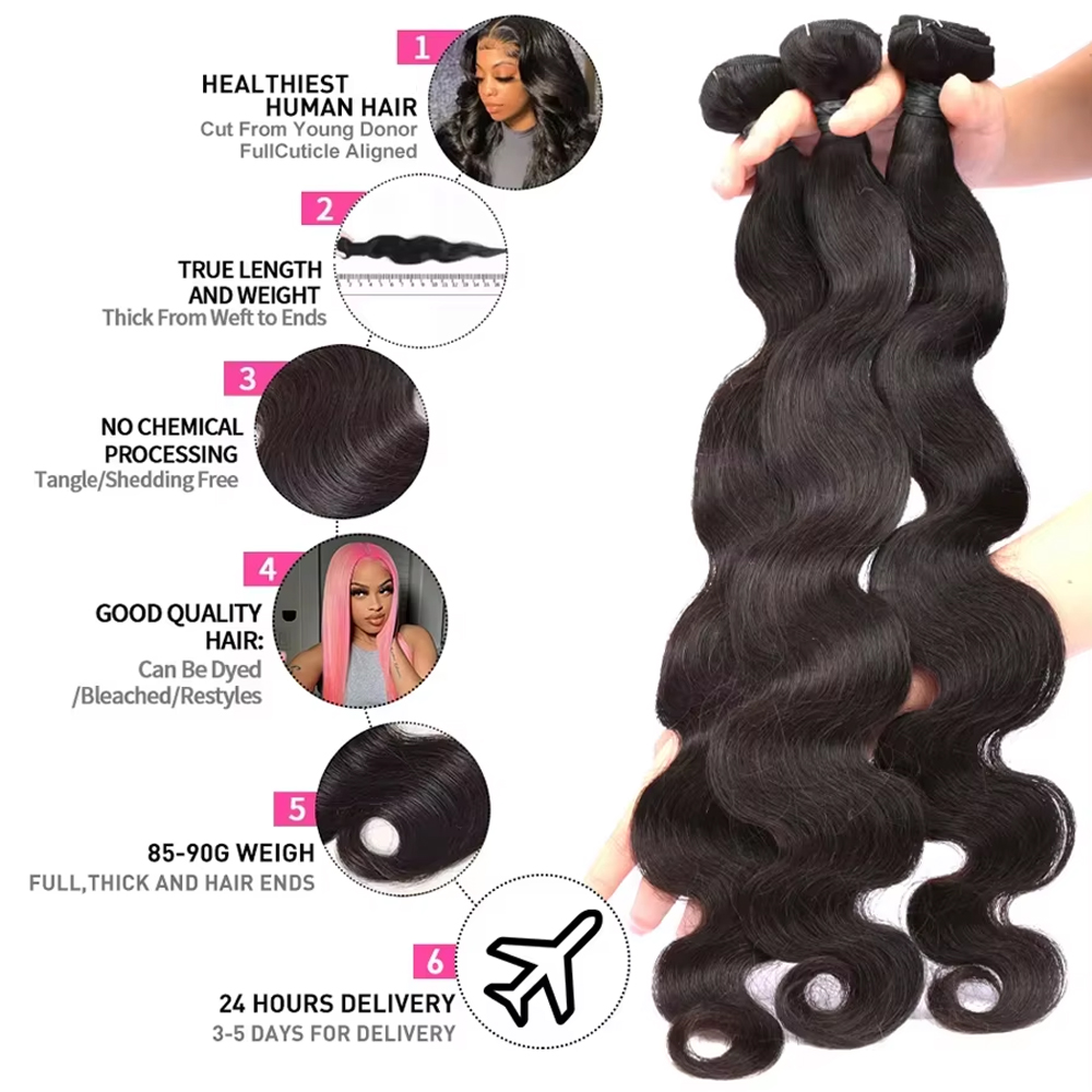 바디 웨이브 생인모 헤어 번들 28인치 30인치 인디언 - Hair Care Indian 리뷰 및 가격