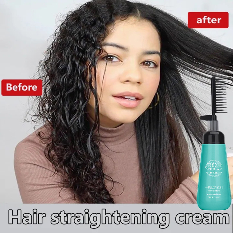 케라틴 헤어 스트레이트닝 크림 및 빗 세트 180ml  - Keratin Treatment Set 리뷰 및 가격