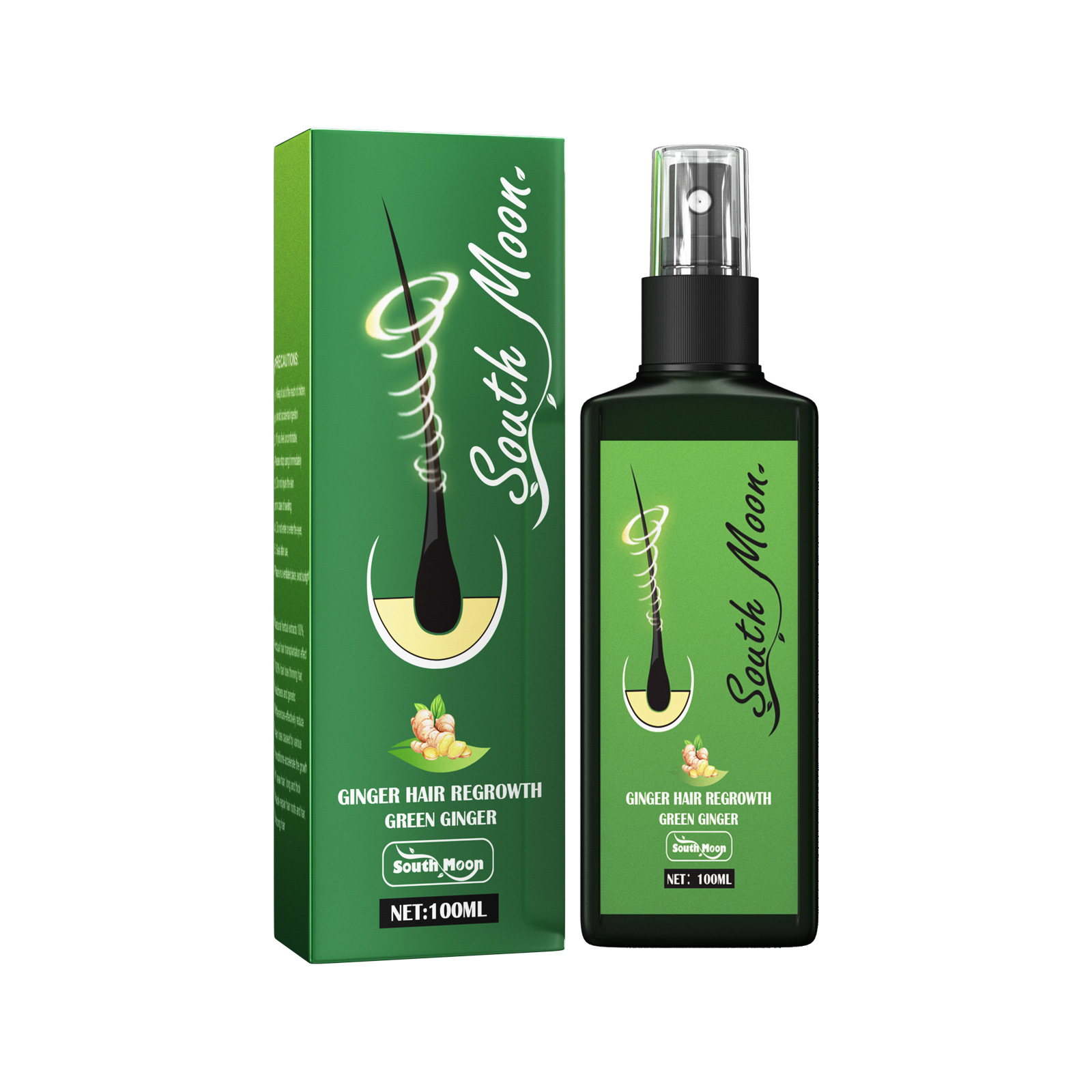 사우스 문 진저 헤어 그로우 스프레이 모근 강화 및 모 - Hair Care Natural Products 리뷰 및 가격