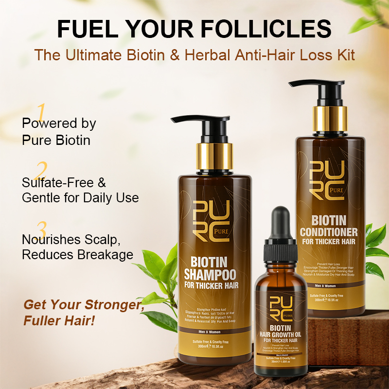 PURC 남성용 빠른 모발 성장 제품 비오틴 안티 탈모 - Argan Oil Treatment 리뷰 및 가격