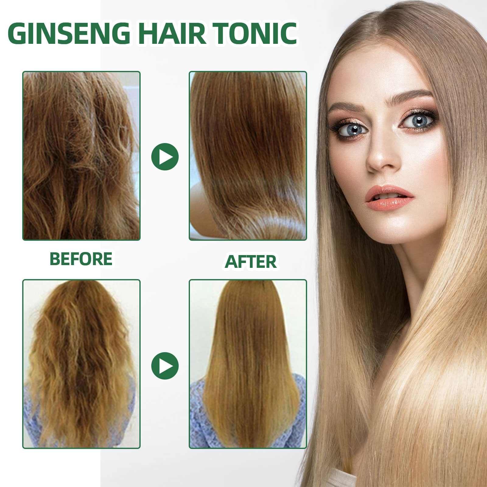 천연 허브 인삼 헤어 케어 스프레이 모발에 수분을 공급 - Hair Care Natural Products 리뷰 및 가격