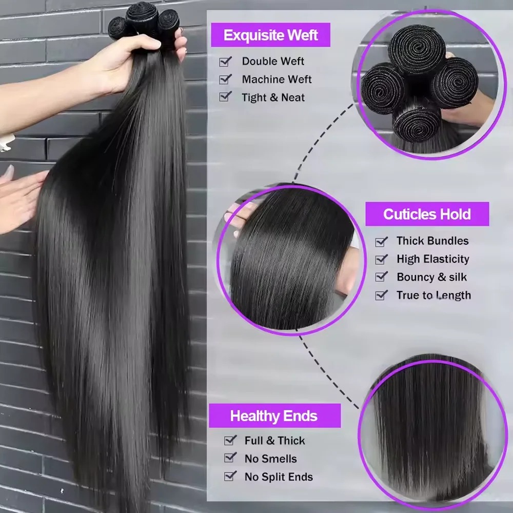 12A 본 스트레이트 리얼 인모 헤어 번들 30인치 생 - Hair Care Indian 리뷰 및 가격